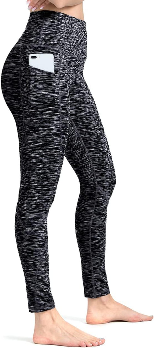 High Waisted Tummy Control Leggings-Yoga-Pants with Pockets Leggings for Women Workout Squat Proof Tights